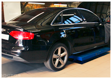 Audi A4 2.0 TFSI 2011 г.в.  Stage 2 Optimal - перепрограммирование ЭБУ ДВС с целью увеличения мощностных характеристик, со снятием блока, удаление приёмной трубы, изготовление и установка Downpipe